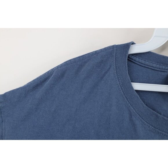 Vintage Y2K 2007 Streetwear Mens Large Faded Spell Out New York Box Logo T-Shirt - Picture 10 of 16